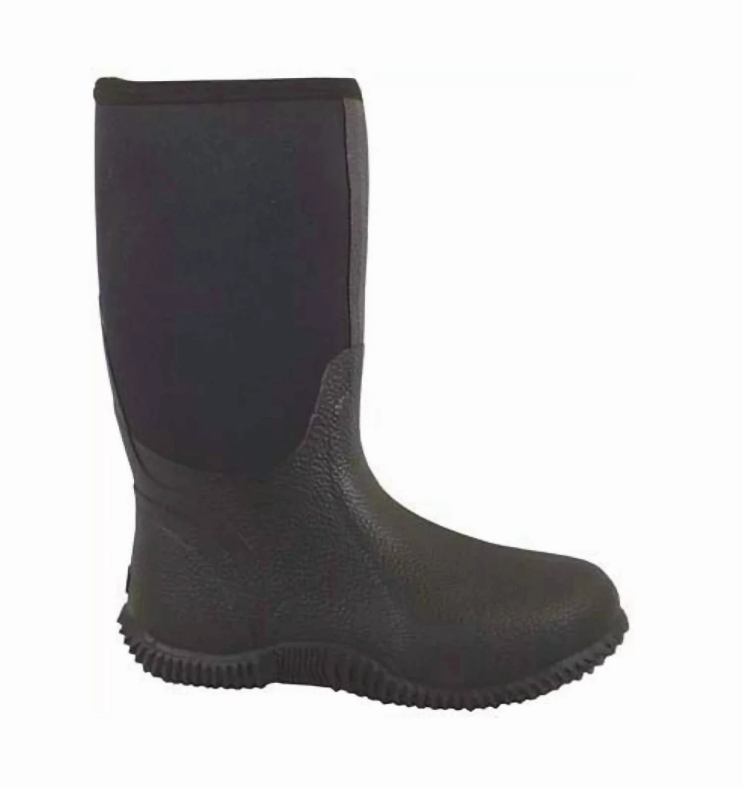 Men's Amphibian Boots In Black Mens Winter & Rain Boots clearance