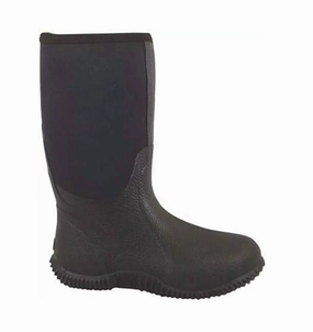 Men's Amphibian Boots In Black Mens Winter & Rain Boots clearance