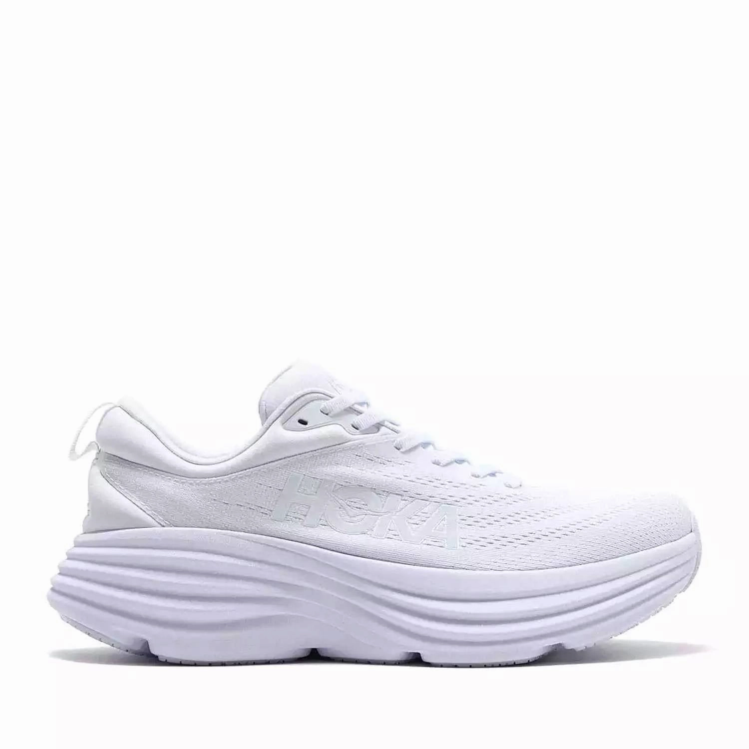 Men's Bondi 8 Running Shoes In White / White
