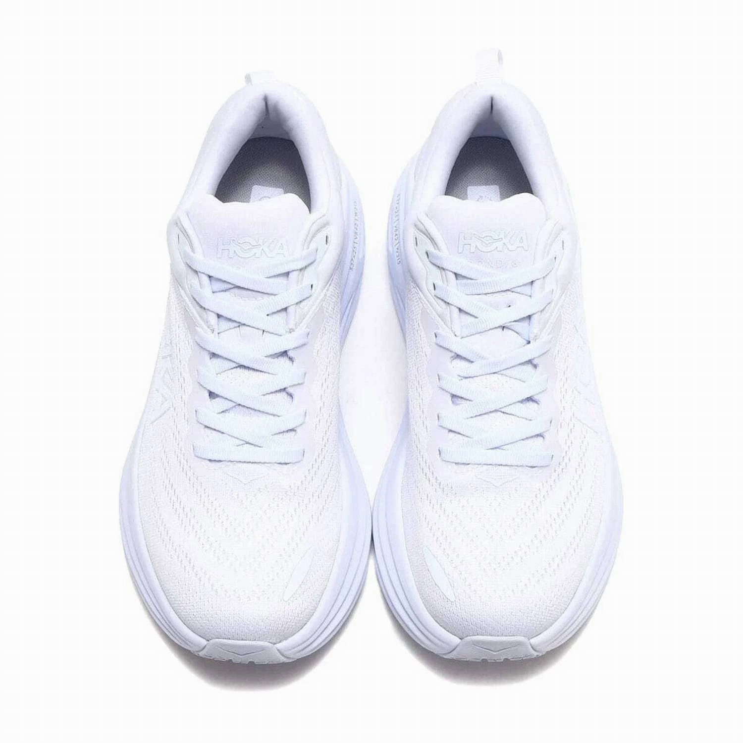 Men's Bondi 8 Running Shoes In White / White