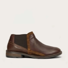 Men's Business Leather Ankle Boots In Soft Brown Leather/toffee Leather/seal Brown Suede Cheap Mens Boots & Chukkas