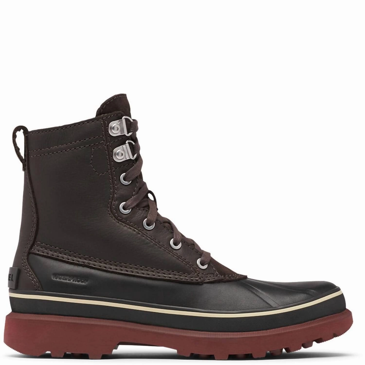 Men's Caribou Storm Waterproof Fashion Boots In Blackened Brown