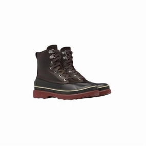 Men's Caribou Storm Waterproof Fashion Boots In Blackened Brown Mens Winter & Rain Boots clearance