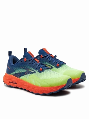 Men's Cascadia 17 Trail Running Shoes In Sharp Green/navy/firecracker Mens Sneakers & Athletic Shoes outlet