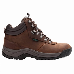 Men's Cliff Walker Boots - Wide Width In Brown Crazy Horse Cheap Mens Boots & Chukkas