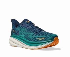 Men's Clifton 9 Sneakers In Midnight Mens Athletic Shoes clearance sale