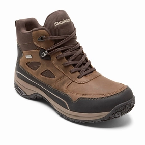 Men's Cloud Plus Mid Ii Nubuck Boots In Brown Leather Mens Winter & Rain Boots clearance