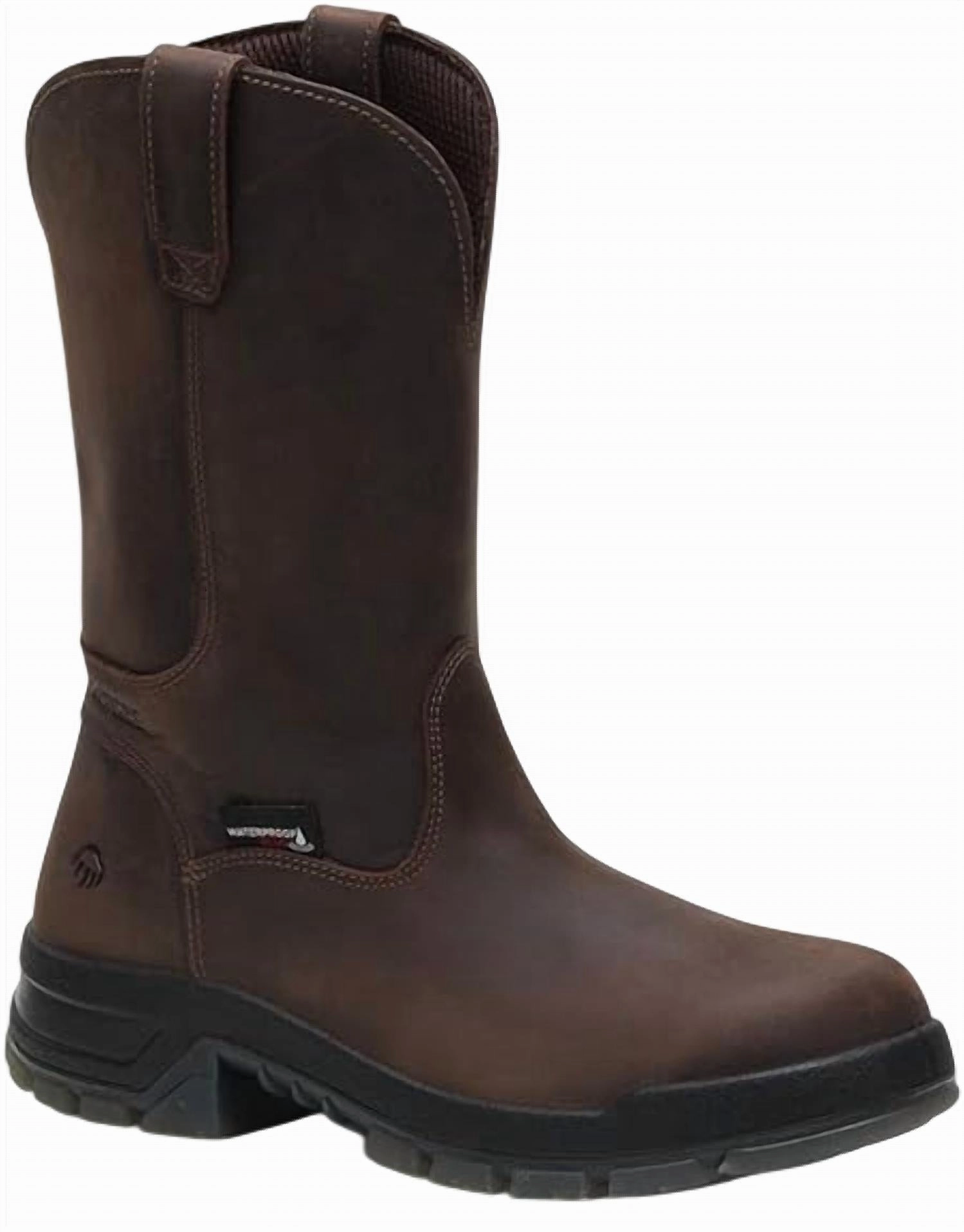 Men's Comp Toe Wellington Boot In Dark Brown