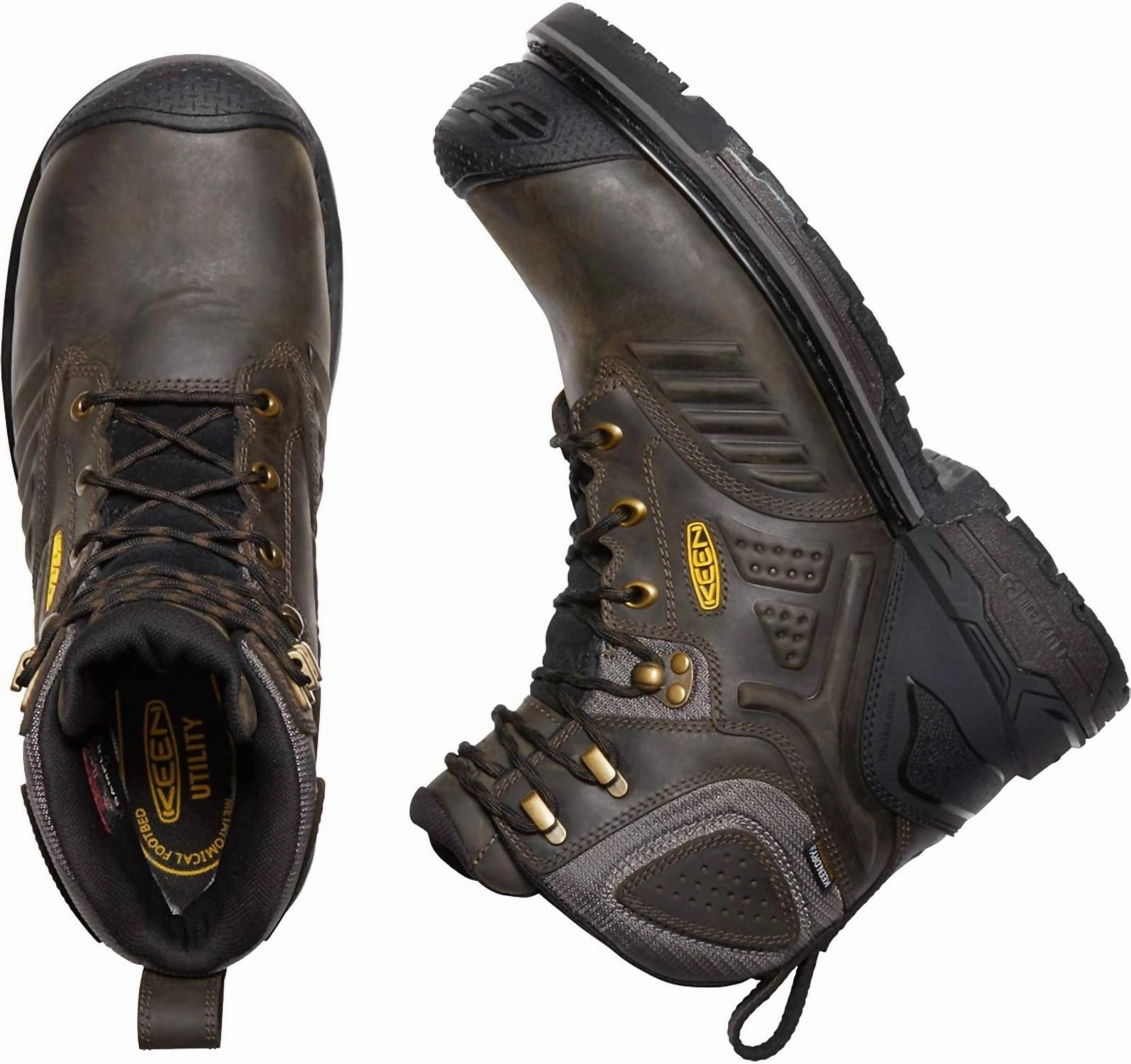 Men's Csa Philadelphia 8" Composite Toe Insulated Work Boots In Cascade Brown/black