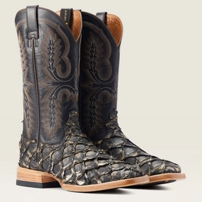 Men's Deep Water Western Boot In Black Cheap Mens Boots & Chukkas