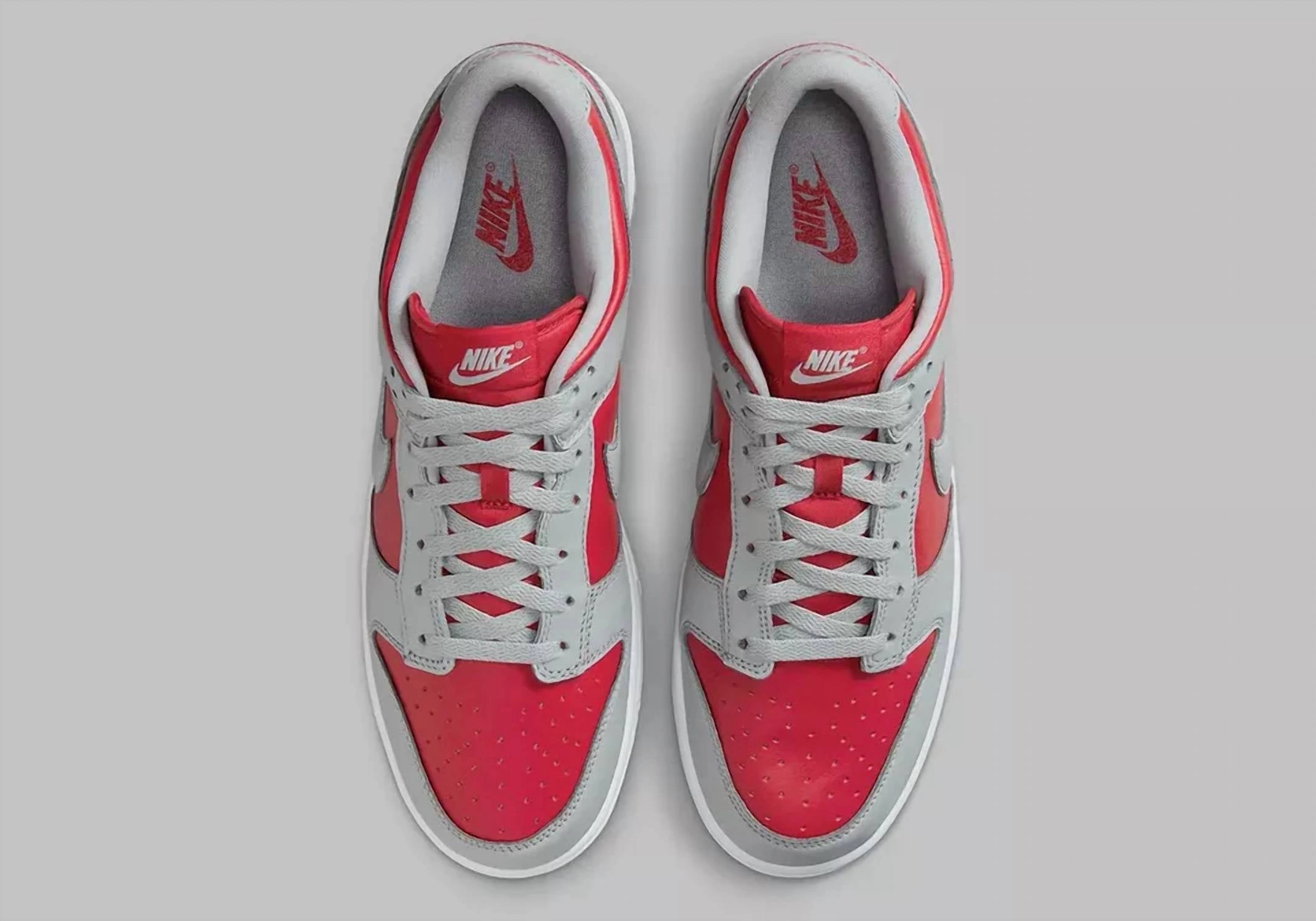 Men's Dunk Low Qs Ultraman Sneaker In Varsity Red/silver/white