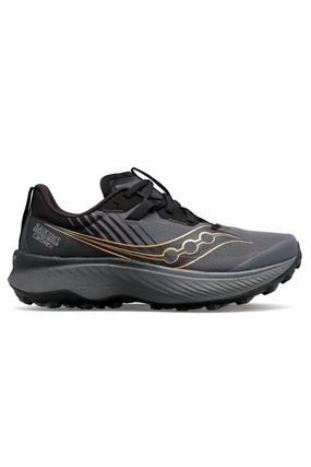Men's Endorphin Edge Trail Running Shoes In Black/gold Cheap Mens Athletic Sneakers