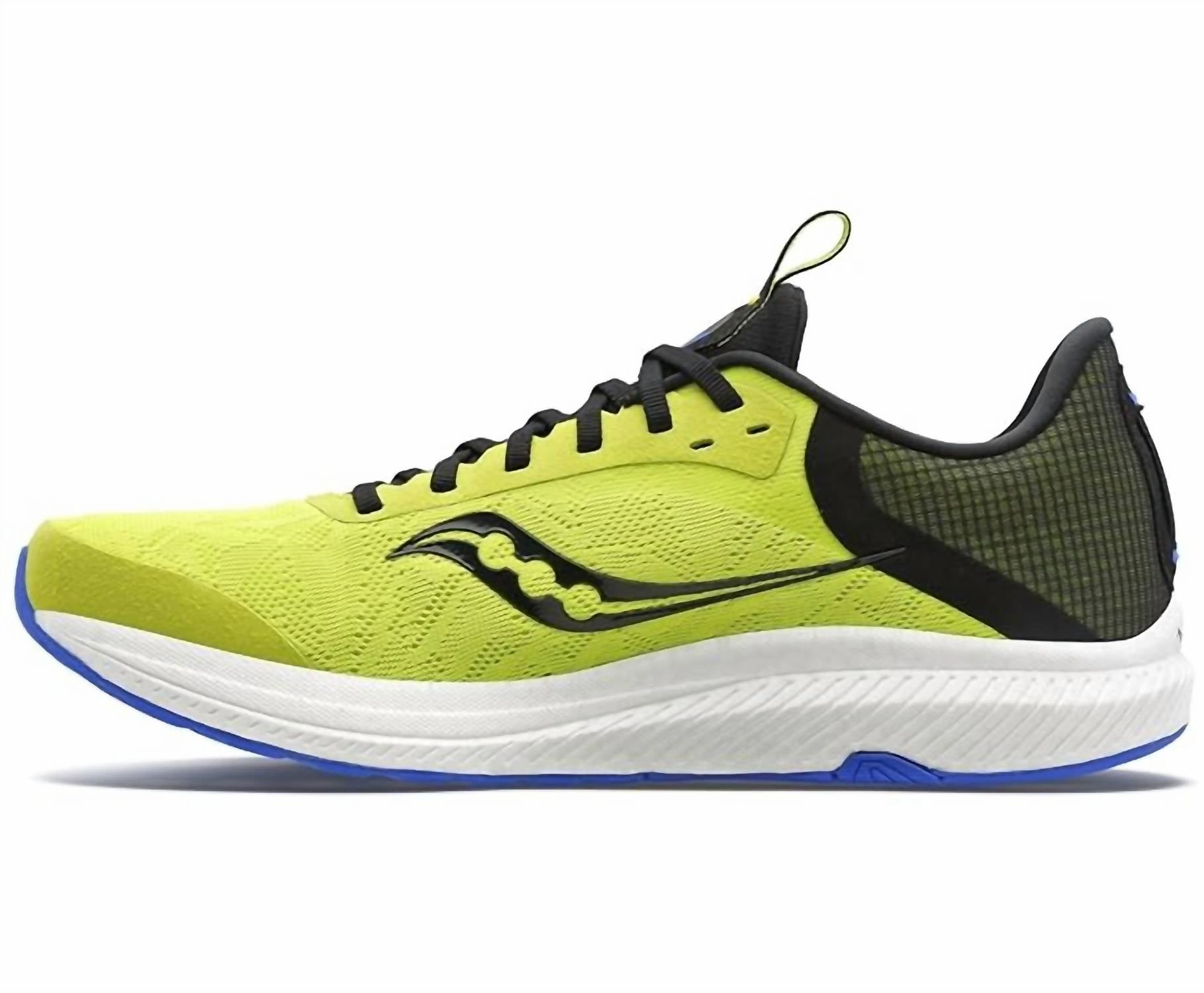 Men's Freedom 5 Running Shoes In Acid/blue Raz