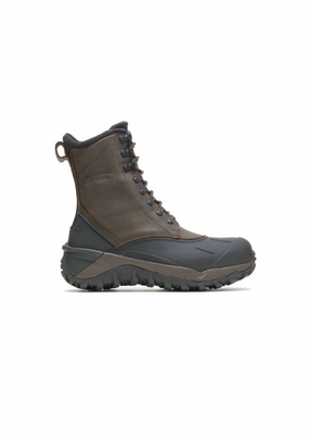 Men's Frost Tall Waterproof Snow Boots In Brown Cheap Mens Boots & Chukkas