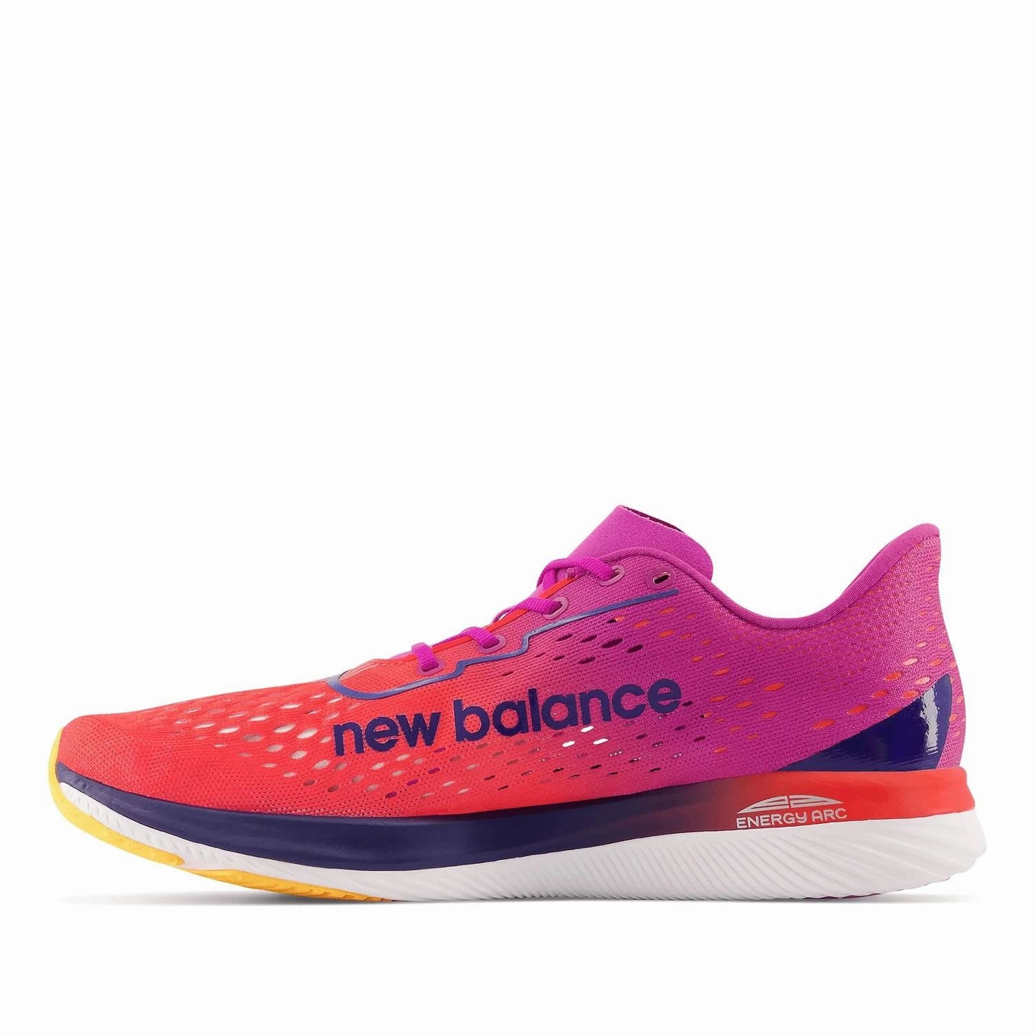 Men's Fuelcell Supercomp Pacer Running Shoes In Electric Red / Magenta Pop