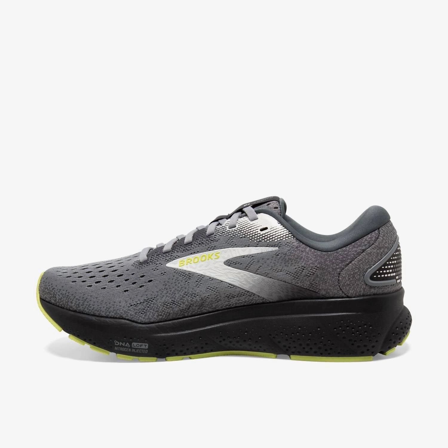 Men's Ghost 16 Running Shoes In Primer/grey/lime