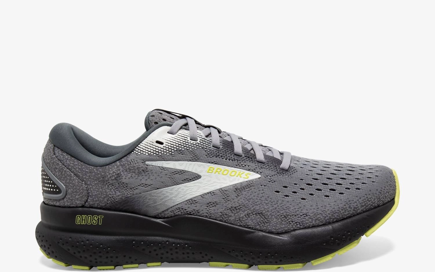 Men's Ghost 16 Running Shoes In Primer/grey/lime Mens Sneakers & Athletic Shoes outlet