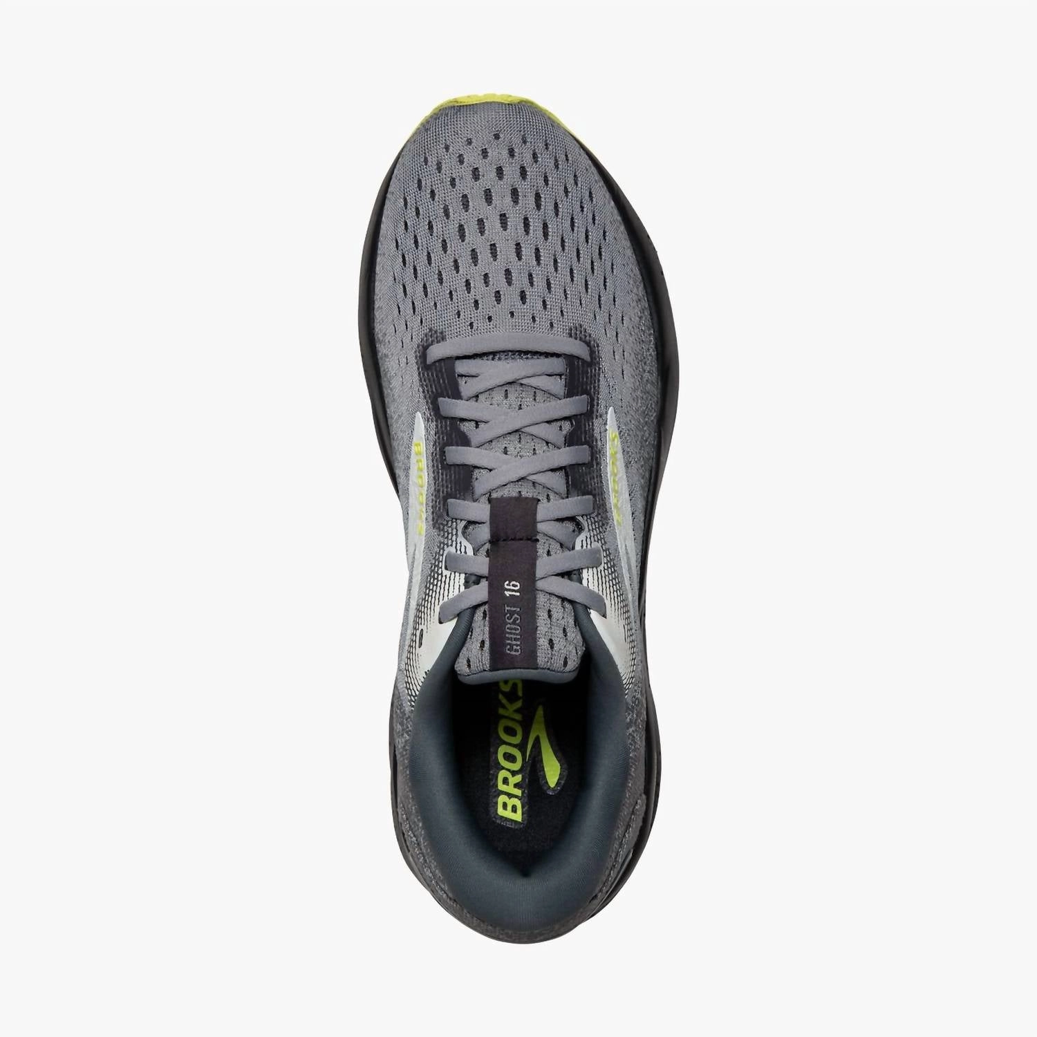 Men's Ghost 16 Running Shoes In Primer/grey/lime