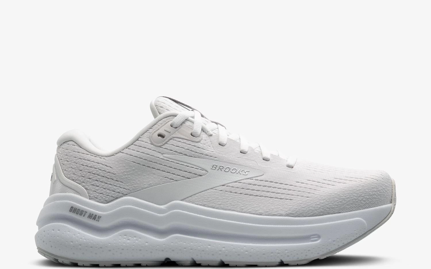 Men's Ghost Max 2 Road Running Shoes In Bright White