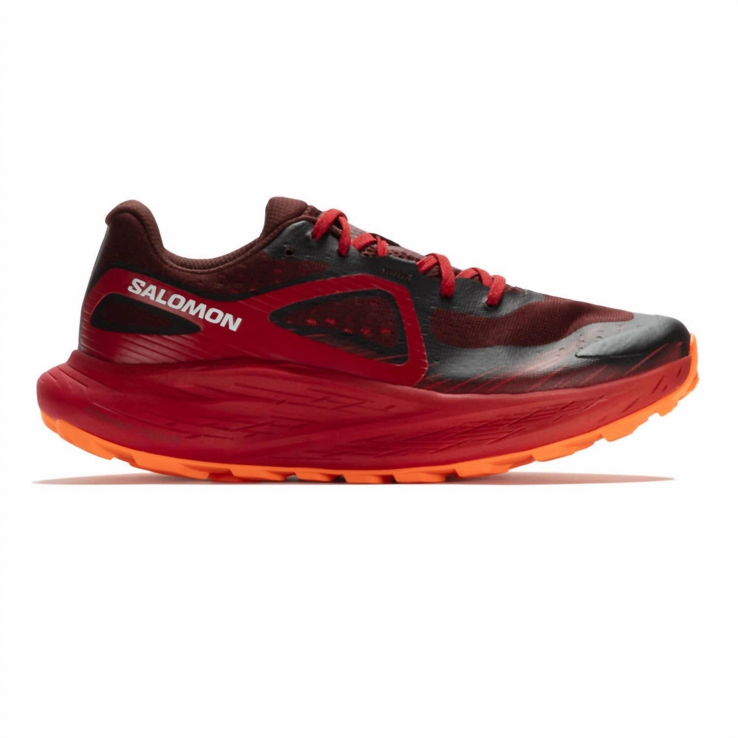 Men's Glide Max Tr Trail Running Shoes In Bitter Chocolate/red Dahlia/shocking Orange