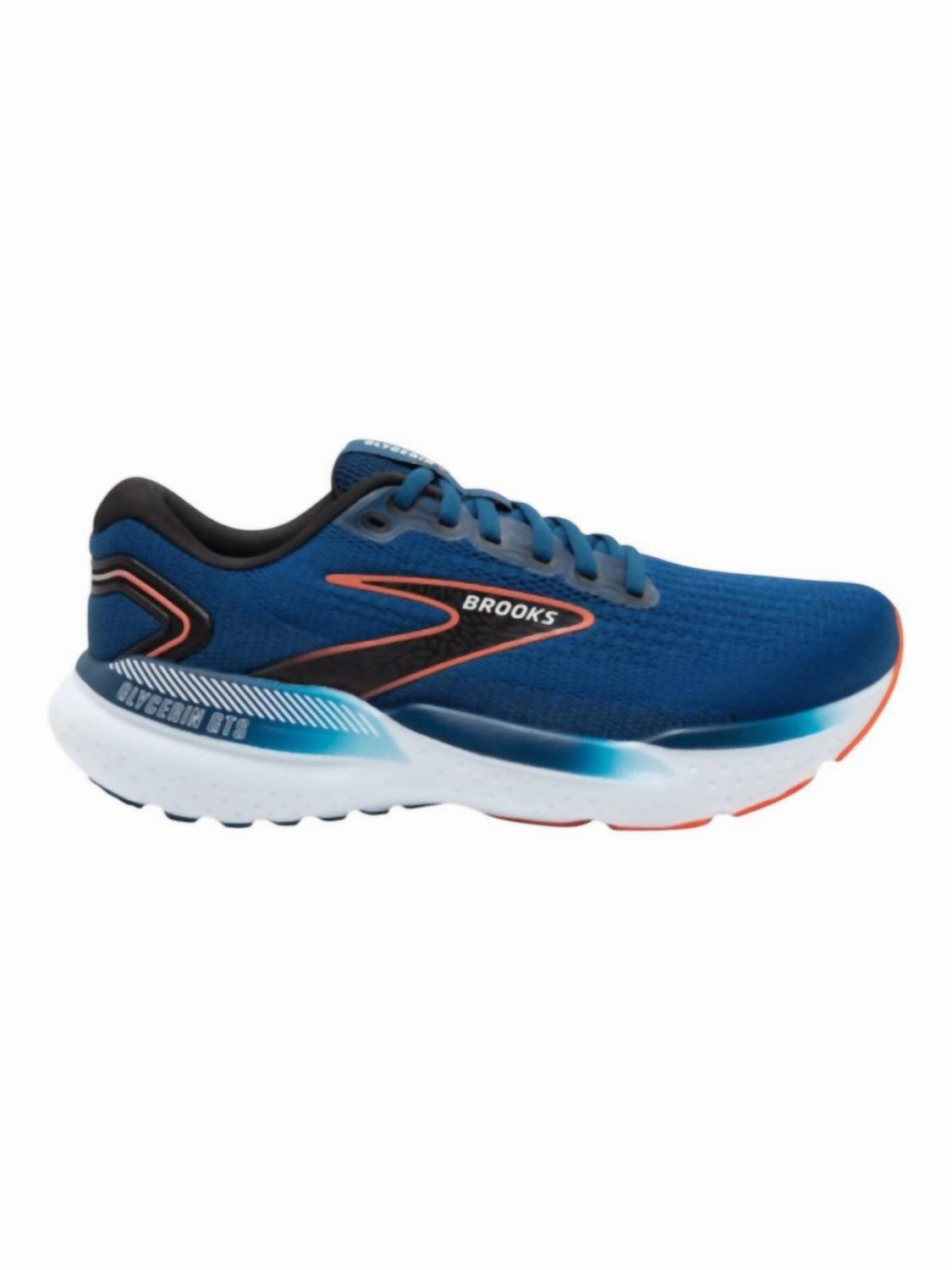 Men's Glycerin Gts 21 Shoes In Blue Opal/black/nasturtium Cheap Mens Athletic Sneakers
