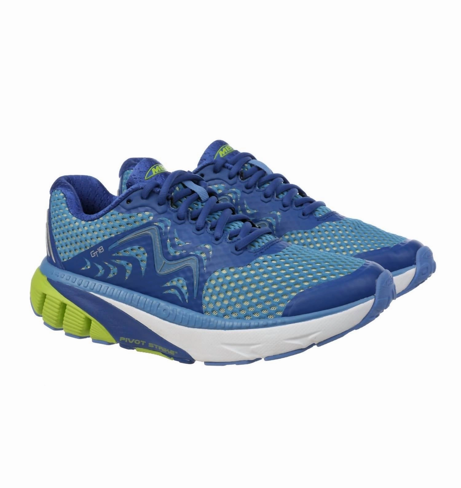 Men's Gt 18 Running Shoes In Navy Blue/lemon Green Cheap Mens Athletic Sneakers