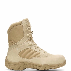 Men's Gx-8 Composite Toe Side Zip Boot - Extra Wide Width In Desert Tan Cheap Mens Boots & Chukkas
