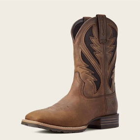 Men's Hybrid Venttek Western Square Toe Boot In Distressed Tan Buy Mens Chukkas online shop