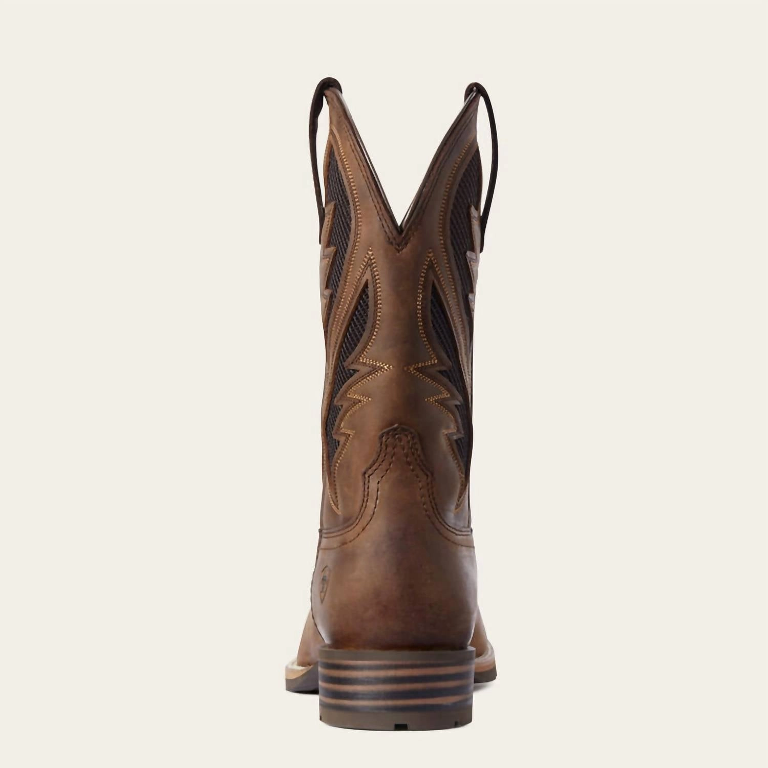 Men's Hybrid Venttek Western Square Toe Boot In Distressed Tan