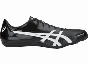 Men's Hyper Sprint 7 Track Shoes In Black/white Cheap Mens Athletic Sneakers