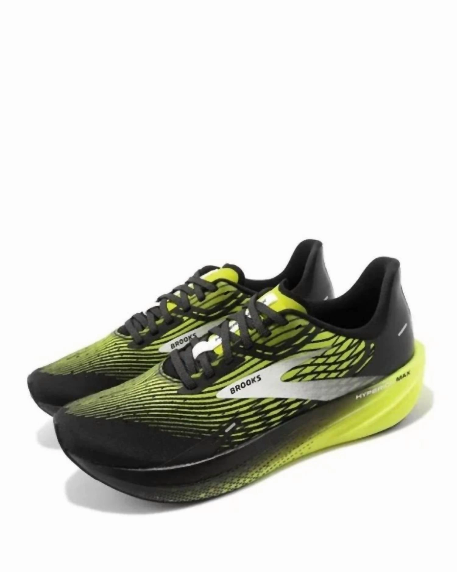 Men's Hyperion Max Running Shoes In Black,yellow