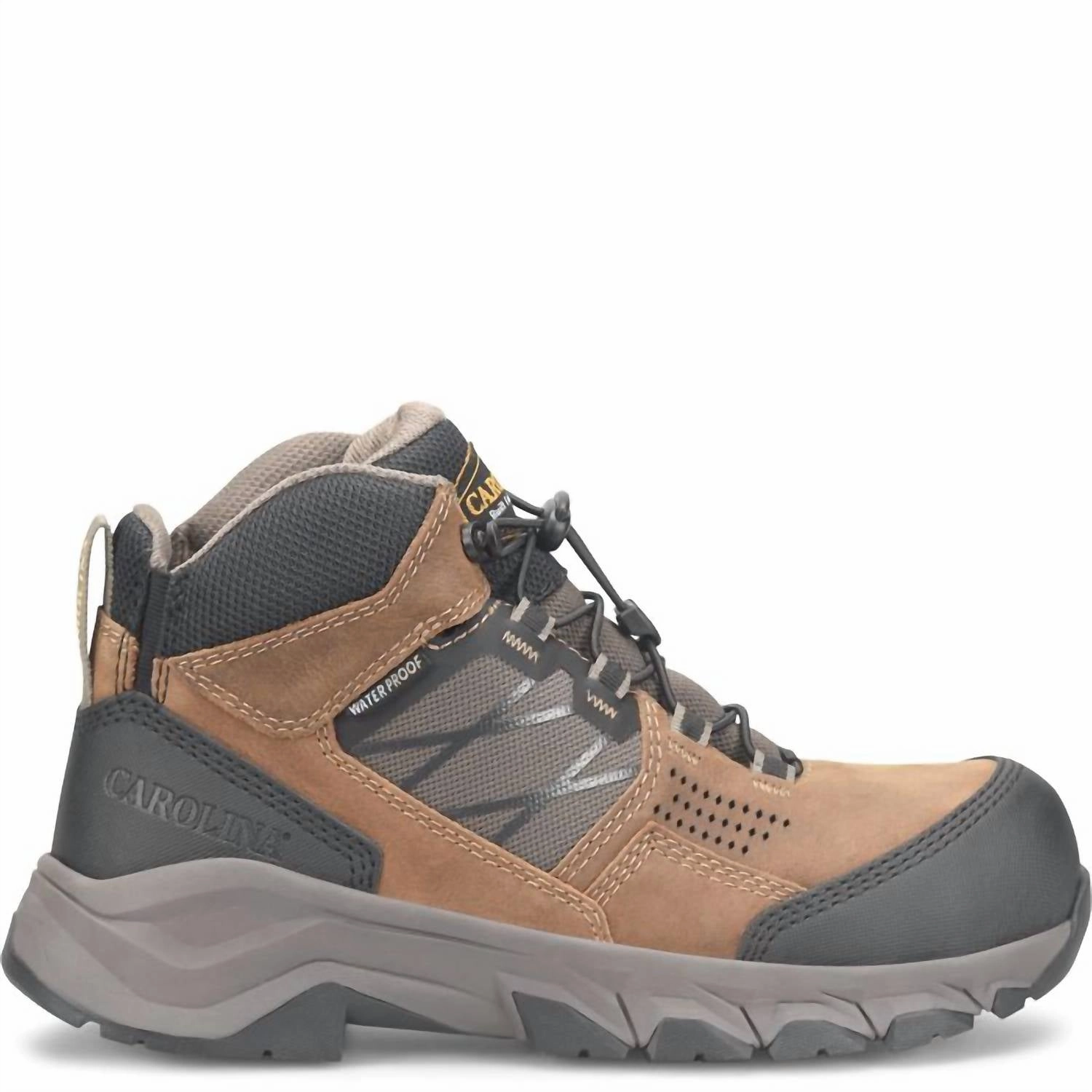 Men's Ironhide Ez Entry Soft Toe Waterproof Hiker Shoes In Brown