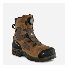 Men's Kasota 8" Insulated Work Boots In Brown Cheap Mens Boots & Chukkas
