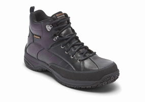 Men's Lawrence Mid Waterproof Boot In Black Sale on Mens Chukka Footwear