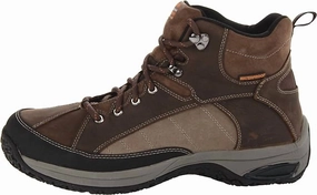 Men's Lawrence Mid Waterproof Boot In Dark Brown Sale on Mens Chukka Footwear