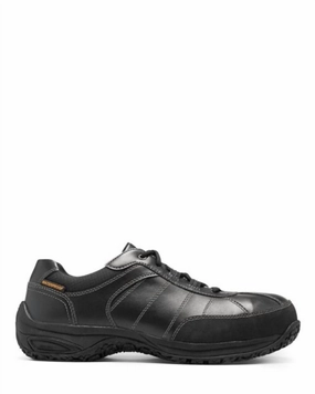 Men's Lexington Steel Toe Work Shoes In Black Cheap Mens Athletic Sneakers