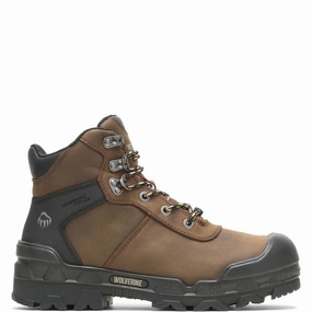 Men's Met-Guard Warrior Waterproof Work Boot In Brown Cheap Mens Boots & Chukkas