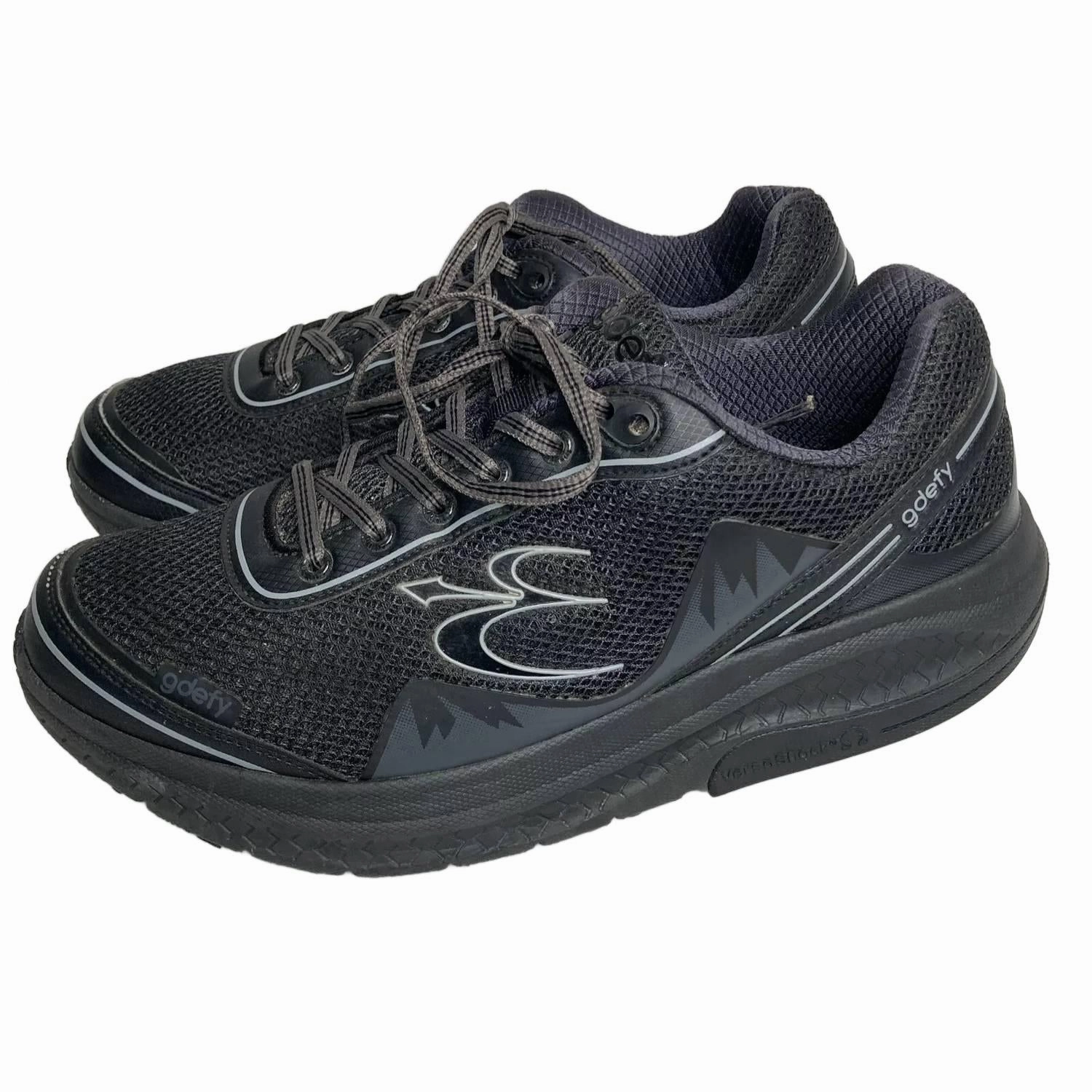 Men's Mighty Walk Athletic Shoes In Black/black