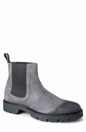 Men's Modern City Chelsea Suede Leather Boots In Gray Charcoal Buy Mens Chukkas online shop