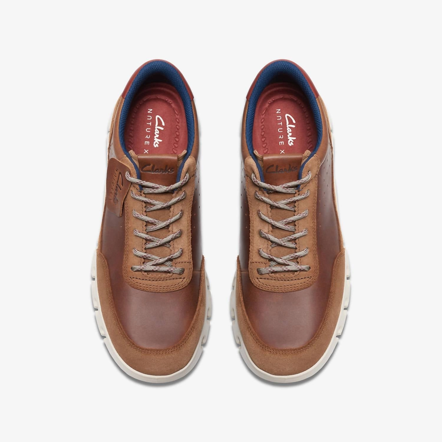 Men's Nature X One Shoes In Dark Tan Leather