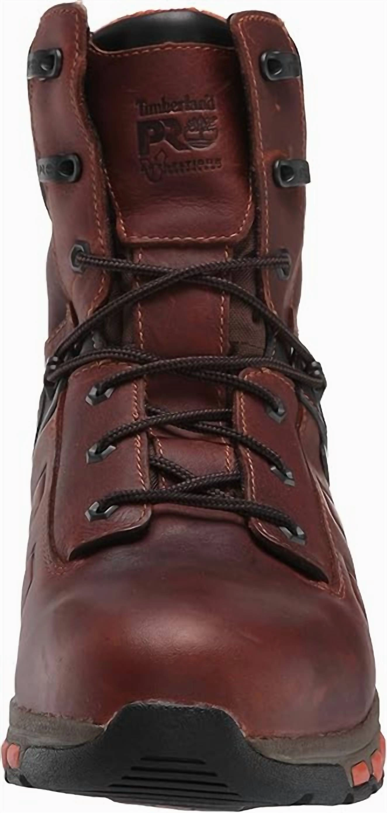 Men's Pro Hypercharge 8" Soft Toe Work Boots In Brown Teak Leather