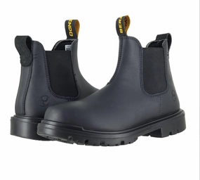 Men's Pull-On Work Boots In Black Sale on Mens Chukka Footwear