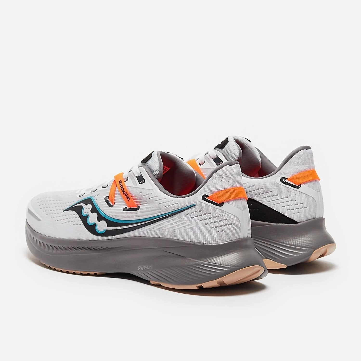 Men's Ride 16 Running Shoes In White/gravel