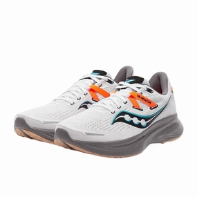 Men's Ride 16 Running Shoes In White/gravel Mens Athletic Shoes clearance sale