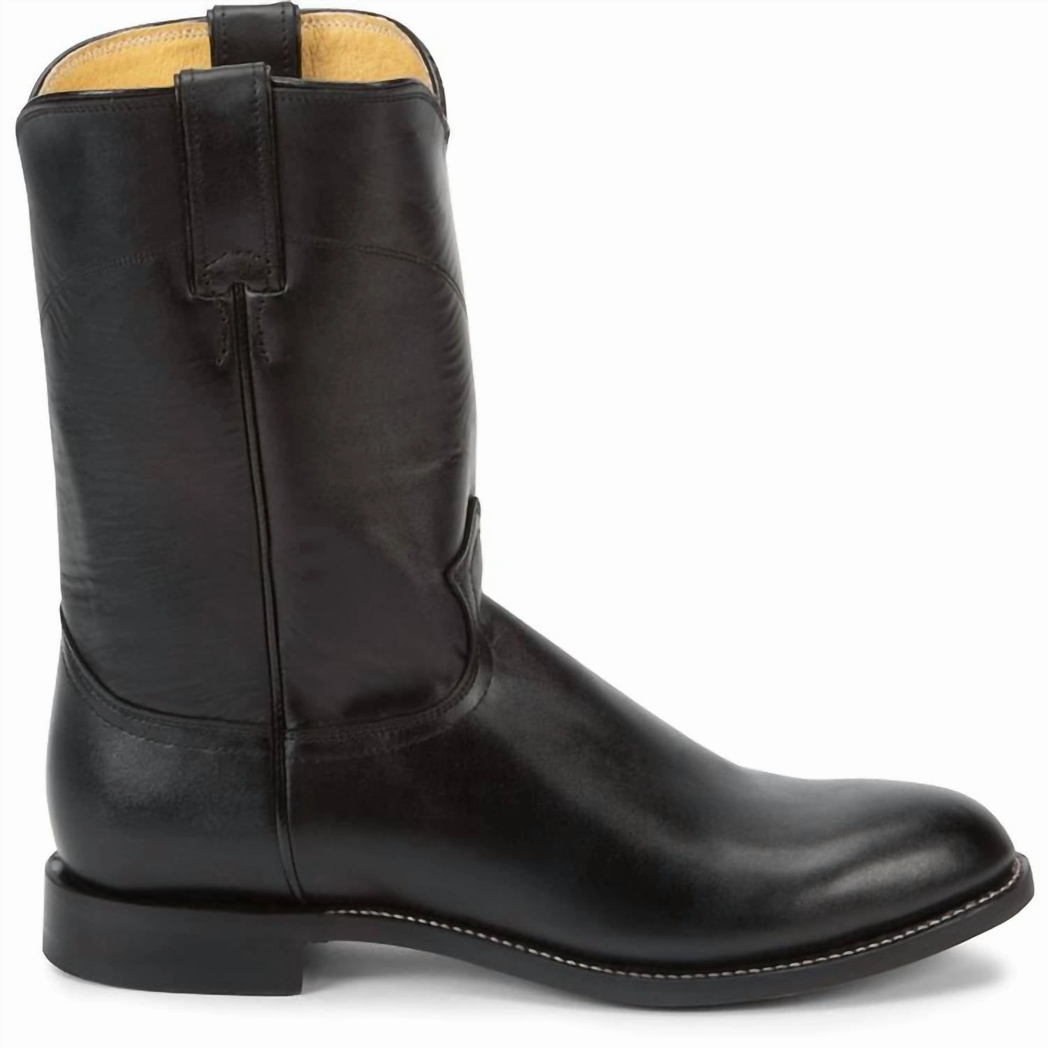 Men's Roper Boots - D/medium Width In Black