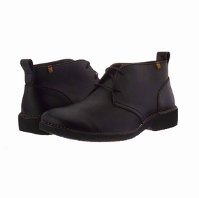 Men's Rugged Yugen Vegan Eyelet Boot In Black Cheap Mens Boots & Chukkas