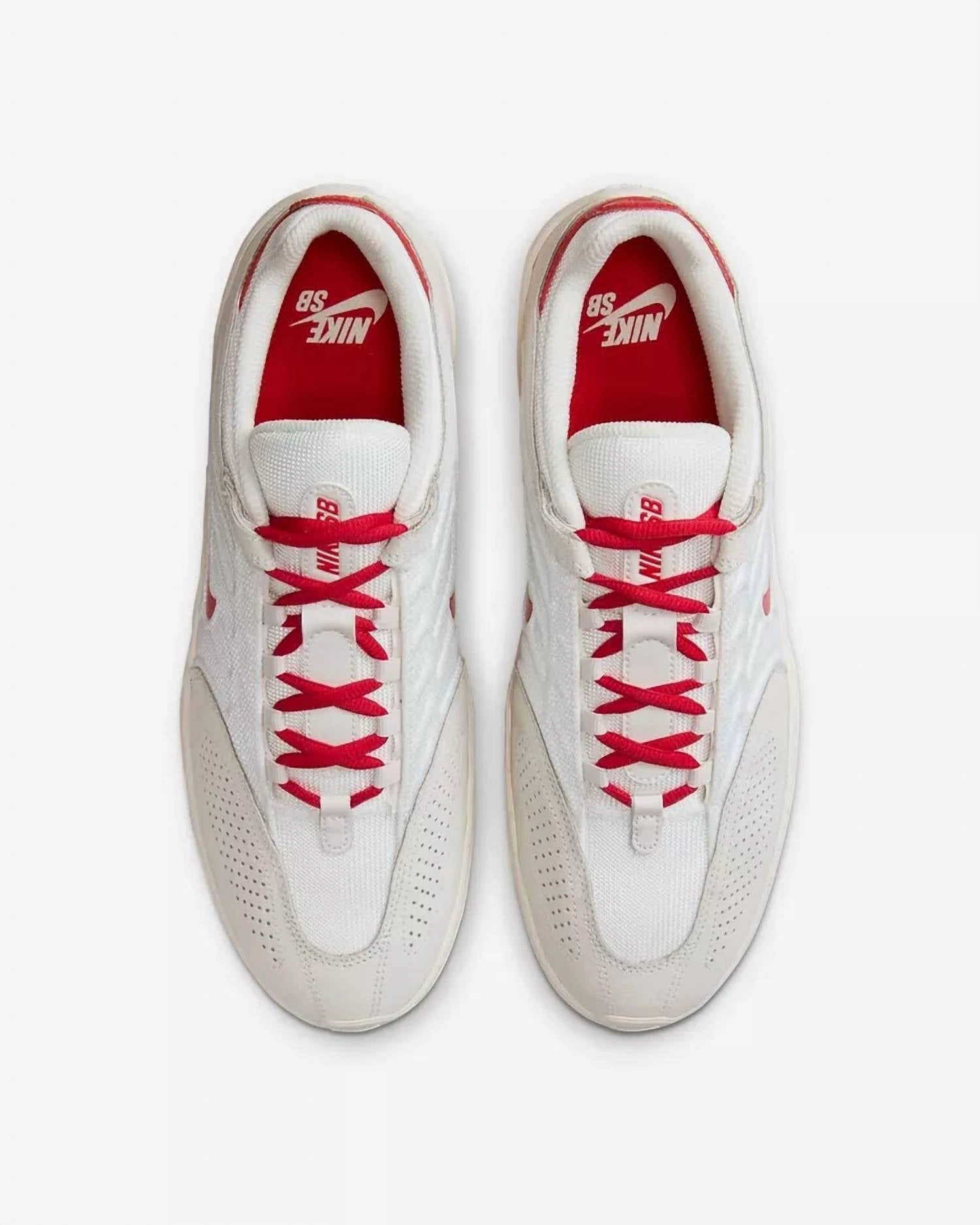 Men's Sb Vertebrae Shoes In Summit White/university Red
