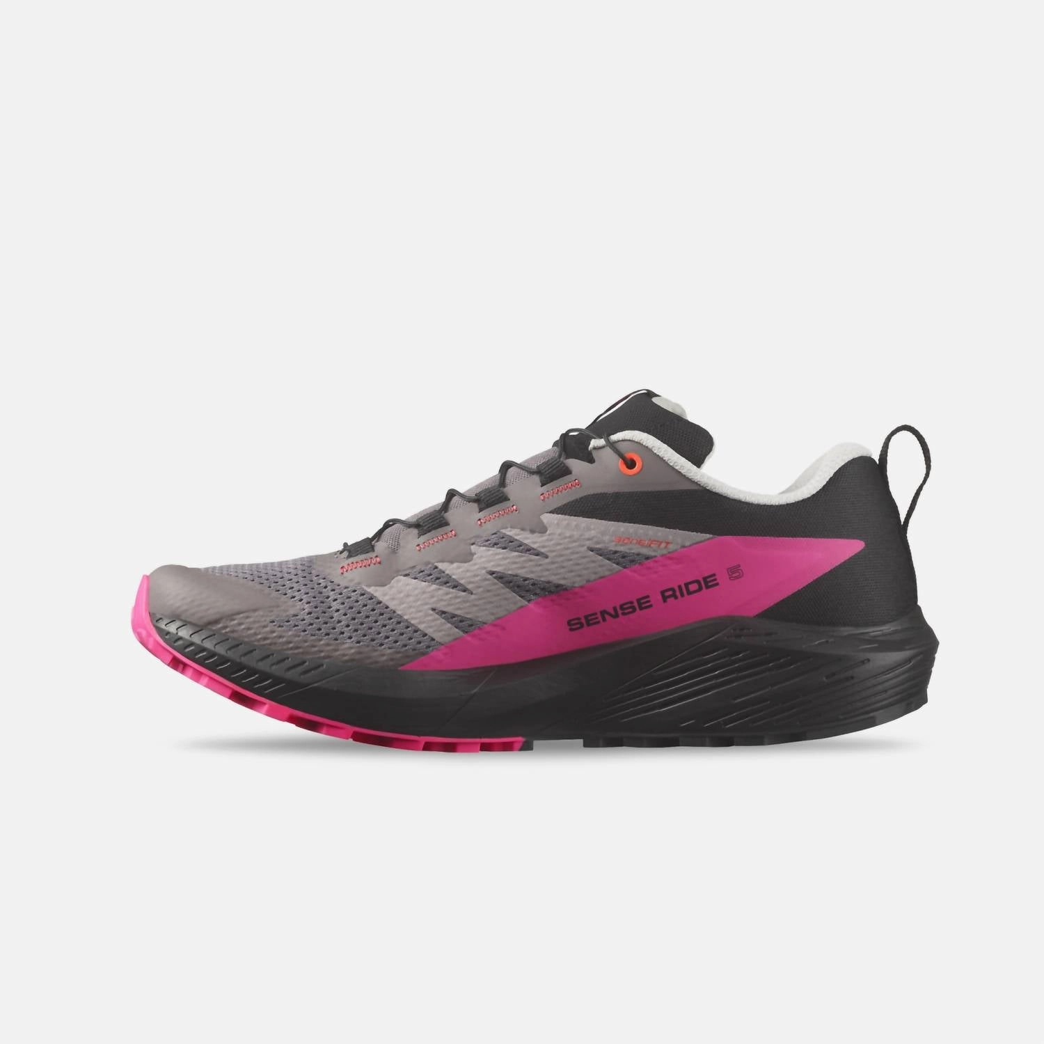 Men's Sense Ride 5 Trail Running Shoes In Plum/kitten/black/pink Glo