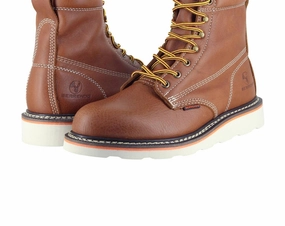 Men's Soft Toe Work Boots Safety Footwear Electrical Hazard Rated In Rust Cheap Mens Boots & Chukkas