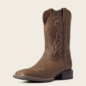 Men's Sport Outdoor Western Boot In Distressed Brown Mens Chukka Boots outlet deals
